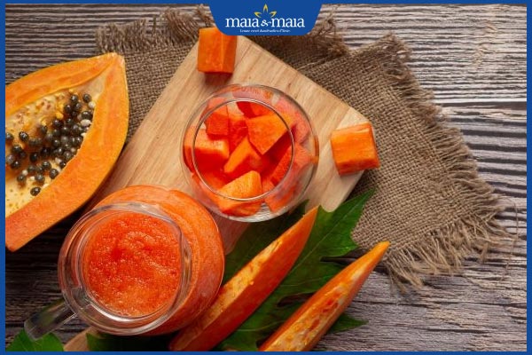 Bật mí 6 cách trị thâm nhũ hoa sau sinh hiệu quả tại nhà 3 đu đủ chín