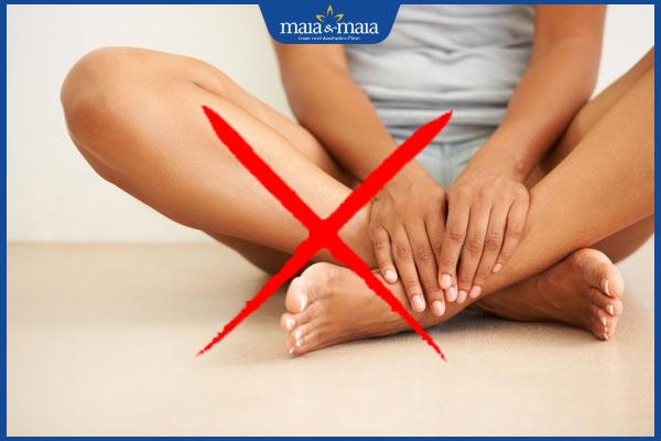Bật mí các biện pháp xóa thâm mắt cá chân hiệu quả tối ưu hiện nay 4 không ngồi khoanh chân