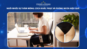 ngồi nhiều bị thâm mông