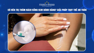 Trị thâm nách bằng kem đánh răng