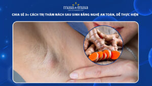 trị thâm nách sau sinh bằng nghệ