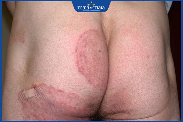 bị nấm vùng mông