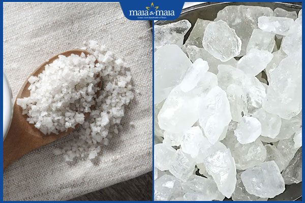 muối và phèn chua