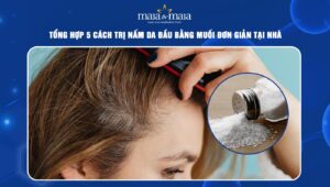 trị nấm da đầu bằng muối