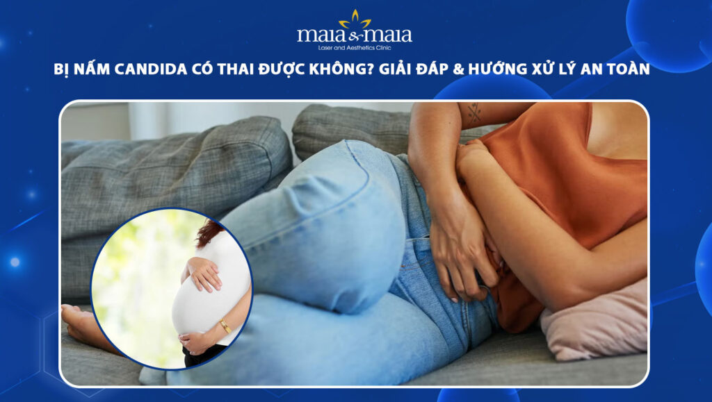 bị nấm candida có thai được không