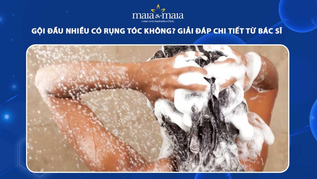 gội đầu nhiều có rụng tóc không