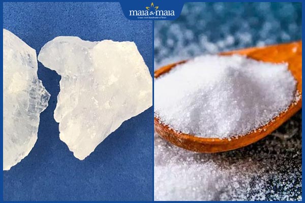 phèn chua và muối