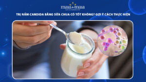 trị nấm candida bằng sữa chua