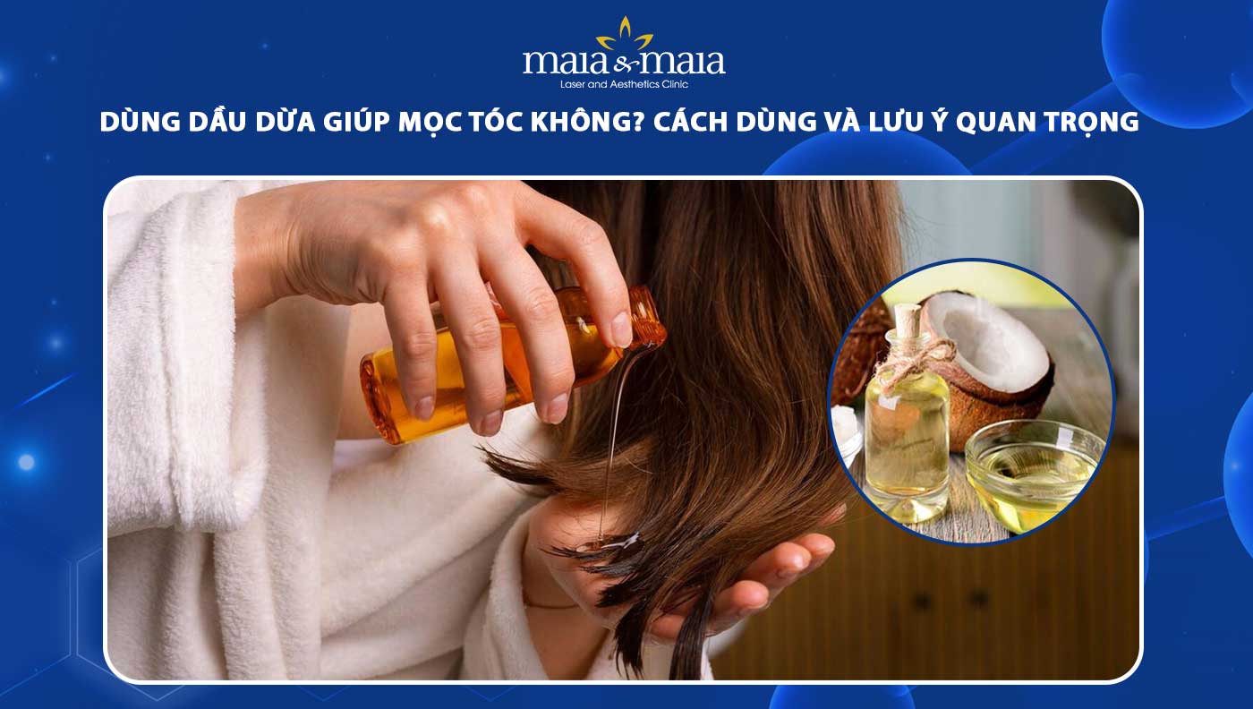 dầu dừa giúp mọc tóc
