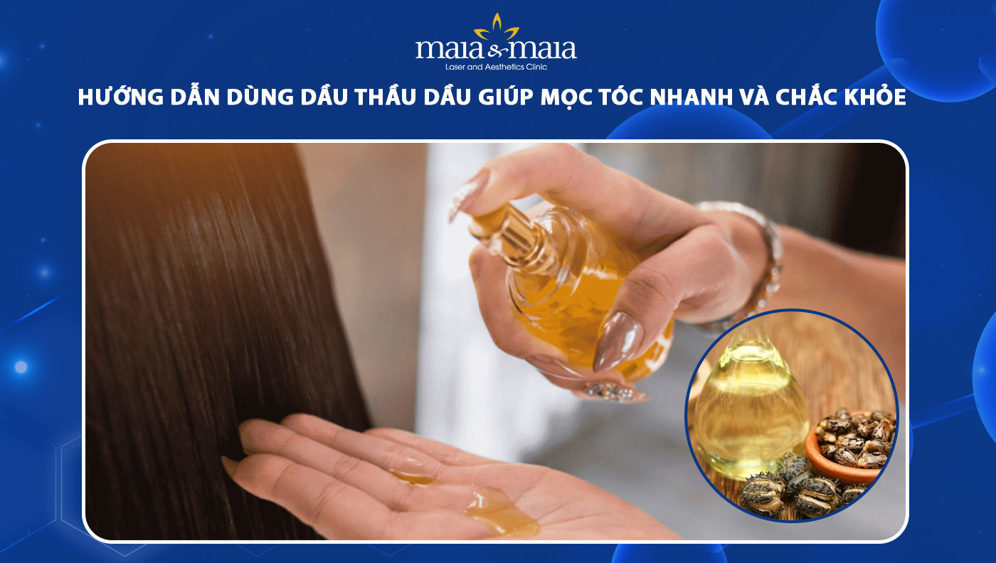 dầu thầu dầu giúp mọc tóc