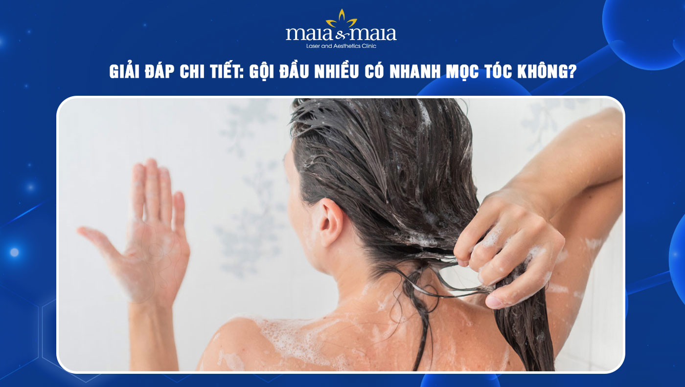 gội đầu nhiều có nhanh mọc tóc không