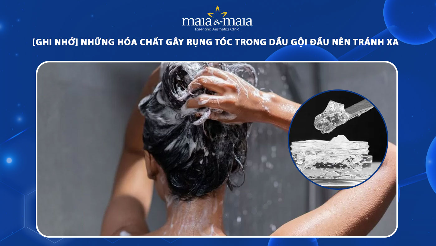 hóa chất gây rụng tóc trong dầu gội đầu