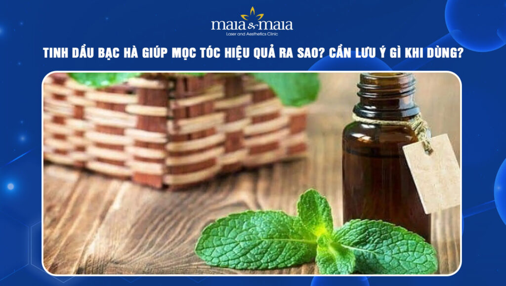tinh dầu bạc hà giúp mọc tóc
