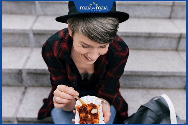 tóc bạc ăn uống