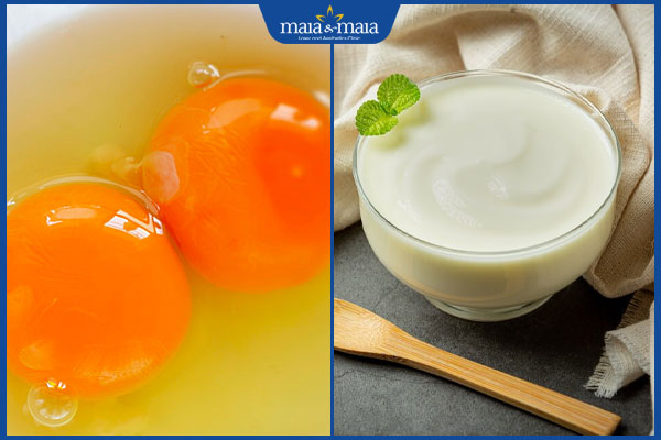 Dưỡng tóc bằng lòng đỏ trứng tốt không? 5 công thức đơn giản 4 trứng và sữa chua
