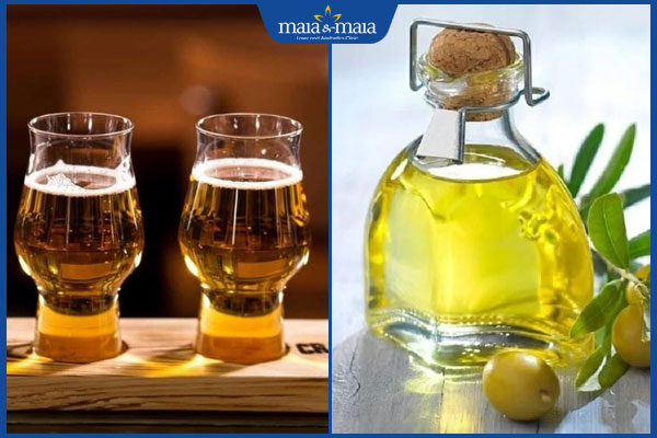 5 cách gội đầu bằng bia giúp tóc mềm mượt chỉ sau vài lần 4 bia và dầu oliu