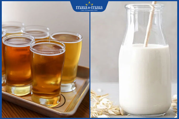 bia và sữa tươi