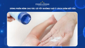 dùng phấn rôm cho tóc có tốt không