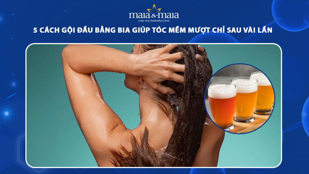 5 cách gội đầu bằng bia giúp tóc mềm mượt chỉ sau vài lần 1 gội đầu bằng bia