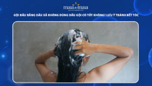 gội đầu bằng dầu xả không dùng dầu gội