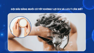 gội đầu bằng muối