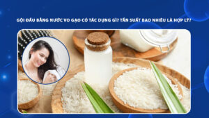 gội đầu bằng nước vo gạo