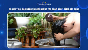 gội đầu bằng vỏ bưởi