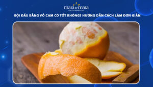 gội đầu bằng vỏ cam