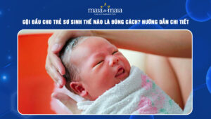gội đầu cho trẻ sơ sinh