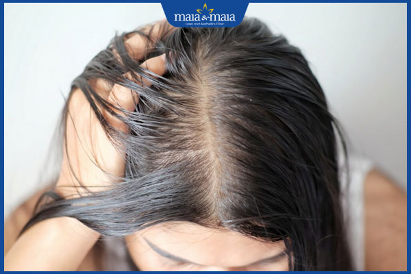 nang tóc bị hư tổn