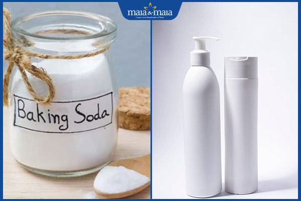 baking soda và dầu gội