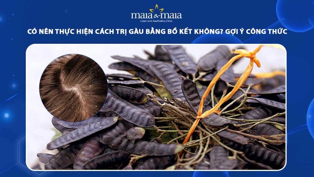 cách trị gàu bằng bồ kết