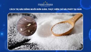 cách trị gàu bằng muối