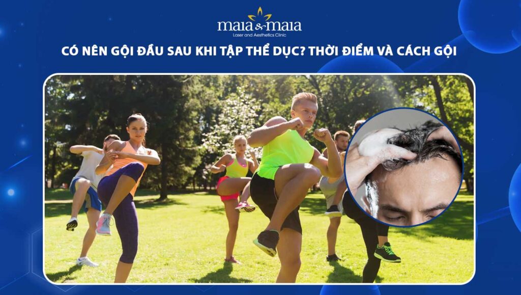có nên gội đầu sau khi tập thể dục