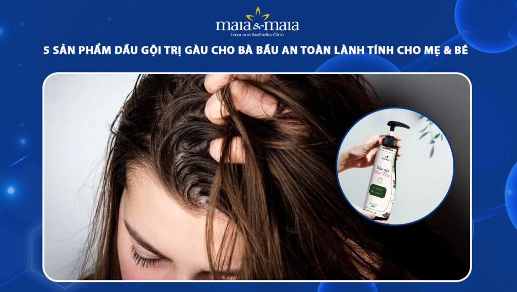 dầu gội trị gàu cho bà bầu