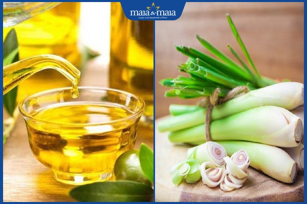 dầu oliu và củ sả