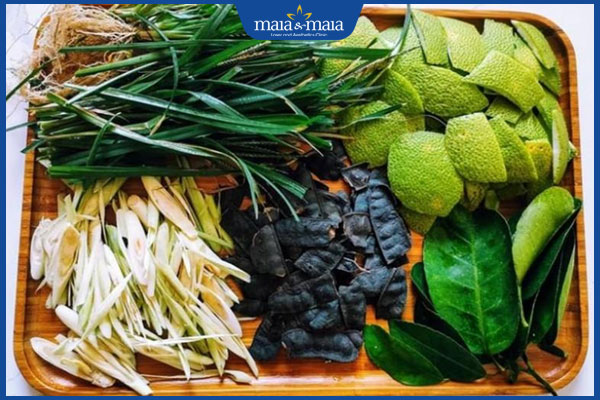 lợi ích lá thơm gội đầu