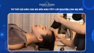 tư thế gội đầu cho bà bầu