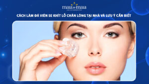 đá viên se khít lỗ chân lông