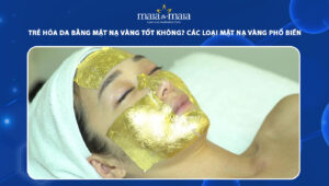 trẻ hóa da bằng mặt nạ vàng