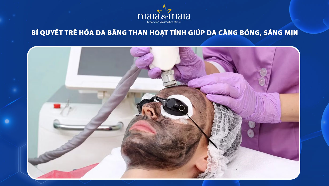 trẻ hóa da bằng than hoạt tính