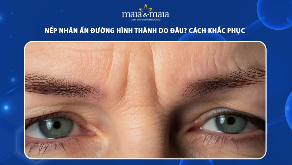 Nếp nhăn ấn đường hình thành do đâu? Cách khắc phục 1 nếp nhăn ấn đường