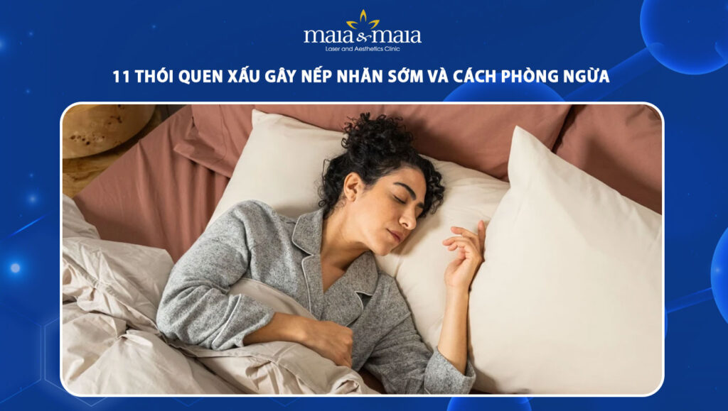 thói quen xấu gây nếp nhăn