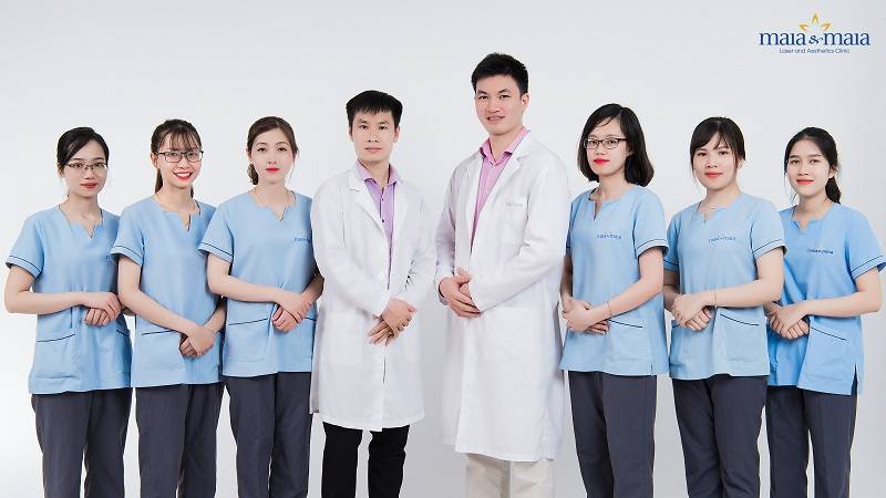 Hình ảnh: Đội ngũ y bác sỹ tại Phòng khám Da liễu Thẩm mỹ Maia&Maia