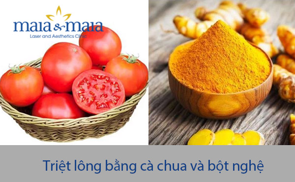 Cách tẩy lông nách bằng cà chua, bột nghệ Cách tẩy lông nách bằng cà chua, bột nghệ